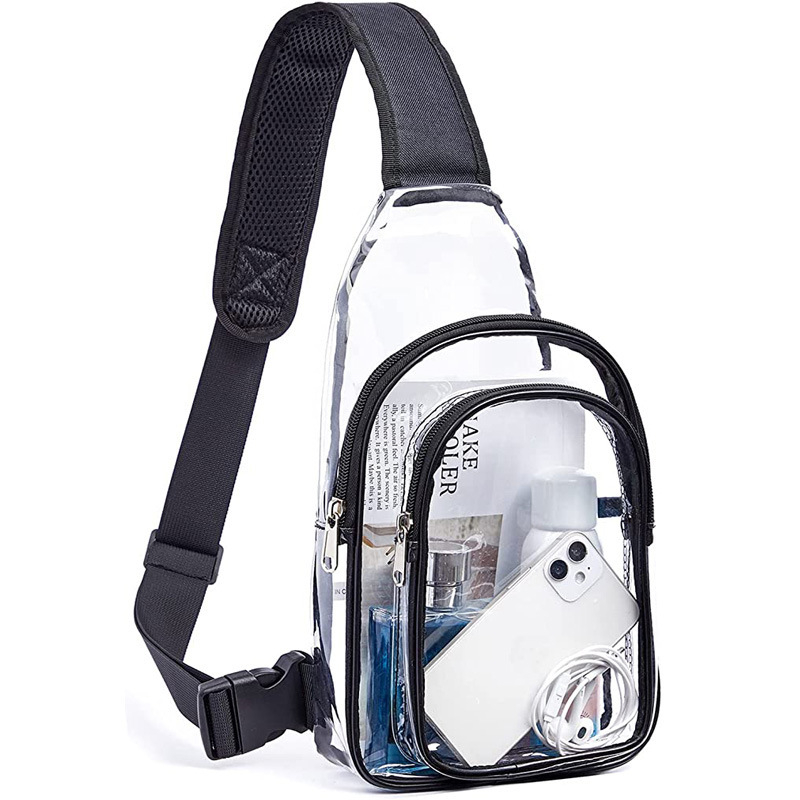 Clear Sling Bag Stadium Approved Waterproof PVC See Through Transparent ...