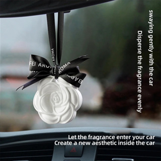 Car Rearview Mirror Aromatherapy Pendant Bow Ribbon Hanging