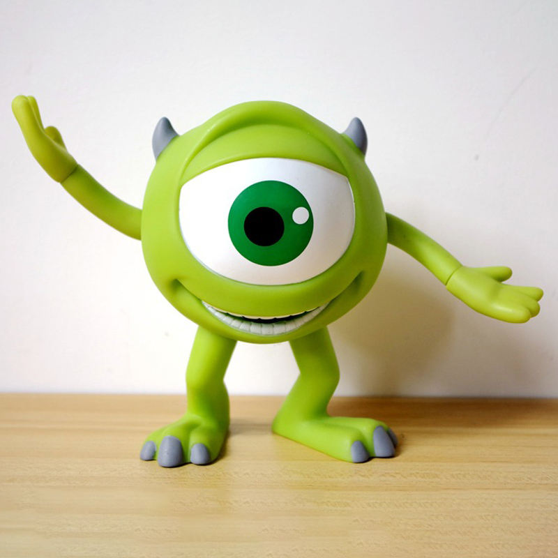 15cm Disney Monsters, Inc Mike Michael Wazowski Mr.Q Piggy Bank Coin ...