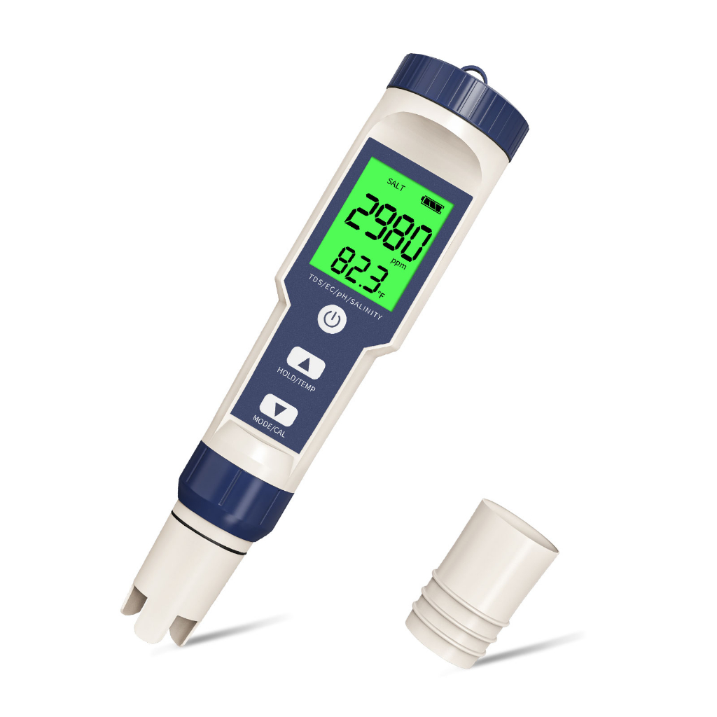 pH Meter and Pool Salt Tester, pH Tester & Salt Meter for Pool
