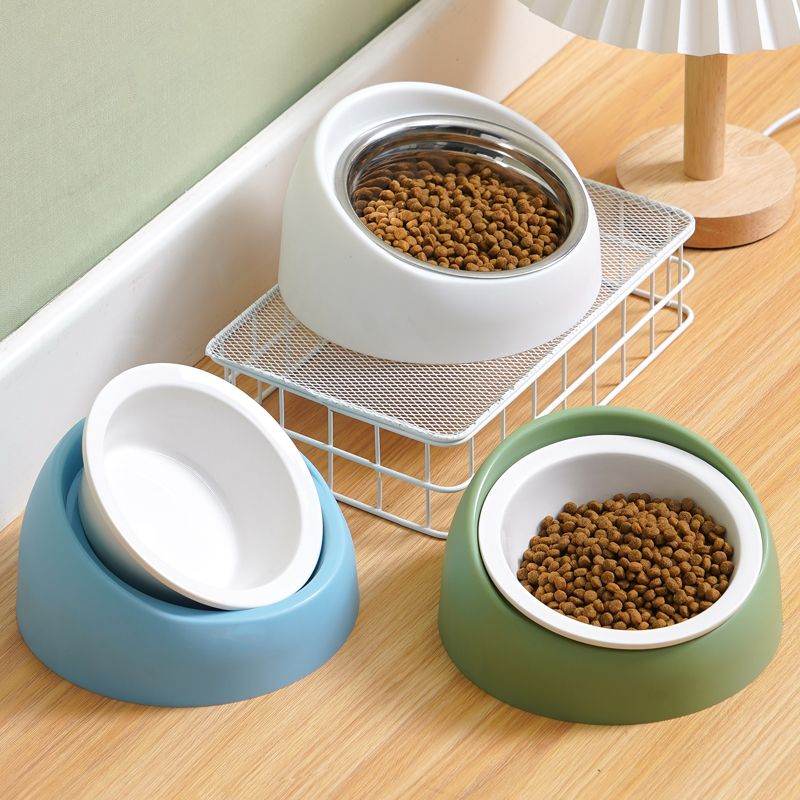 Cat Bowl Dog Bowl Pet Bowl Ceramic Pet Bowl Oblique Bowl Pet Food Bowl
