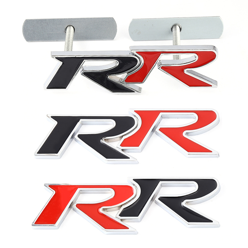 3D Metal RR Logo Car Stickers Emblem Trunk Badge Decals for Honda RR ...