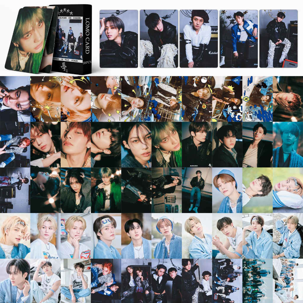 LINXX 55 Pcs Stray Kids ATE Lose My Breath Magic Schoo Album Lomo Card ...