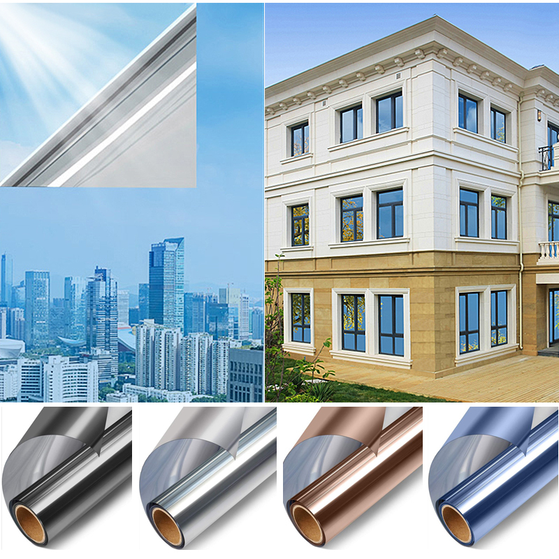 【1roll 400cm】one-way mirror window film window privacy film sunscreen ...
