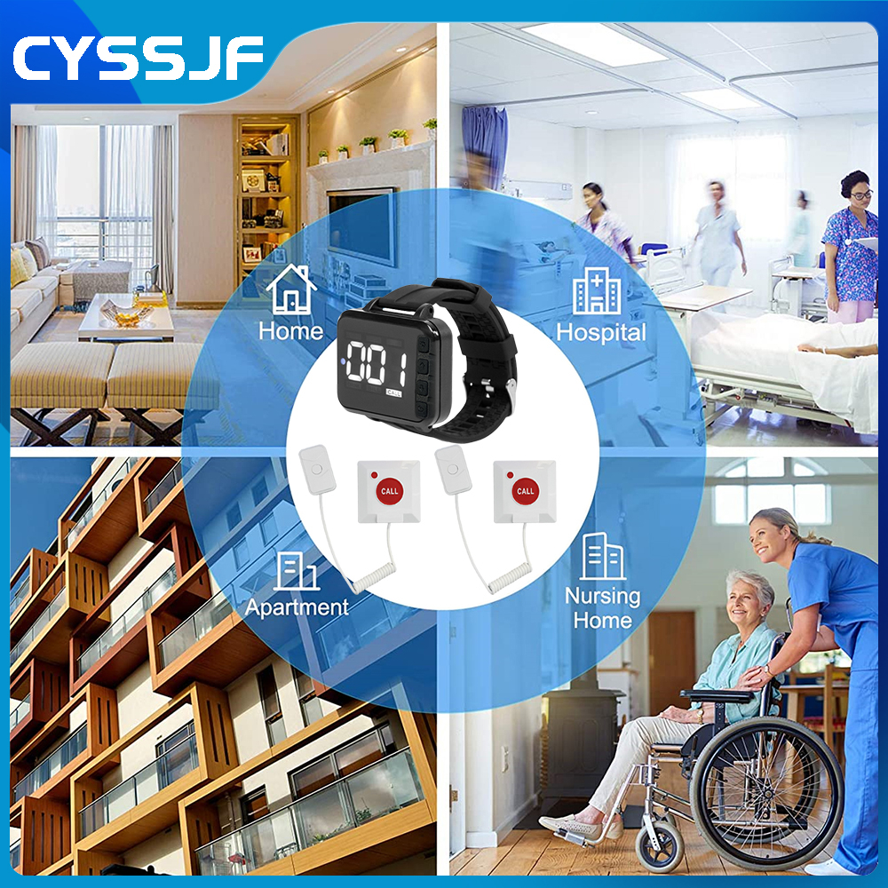 Emergency Alarm for Elderly Caregiver Pager Alarm Emergency SOS Button