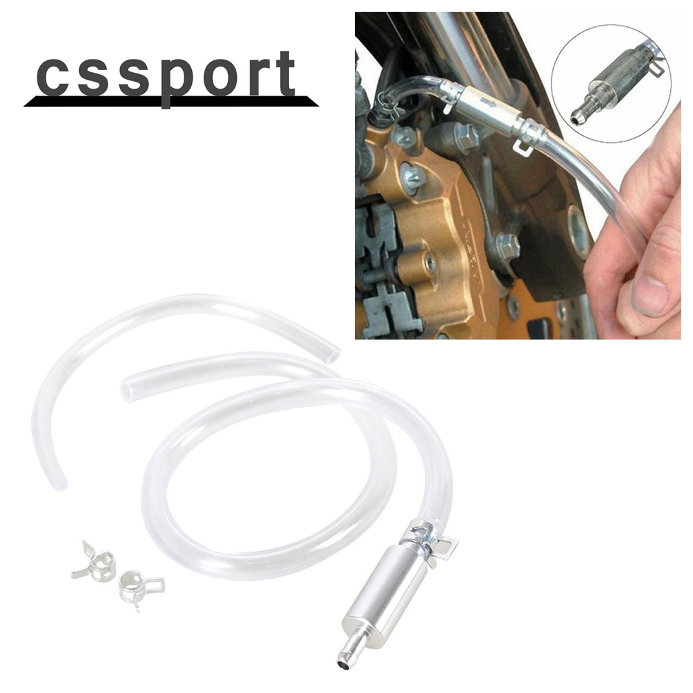 Motorcycle Clutch Brake Bleeder Hose One Way Valve Tube Bleeding Tool