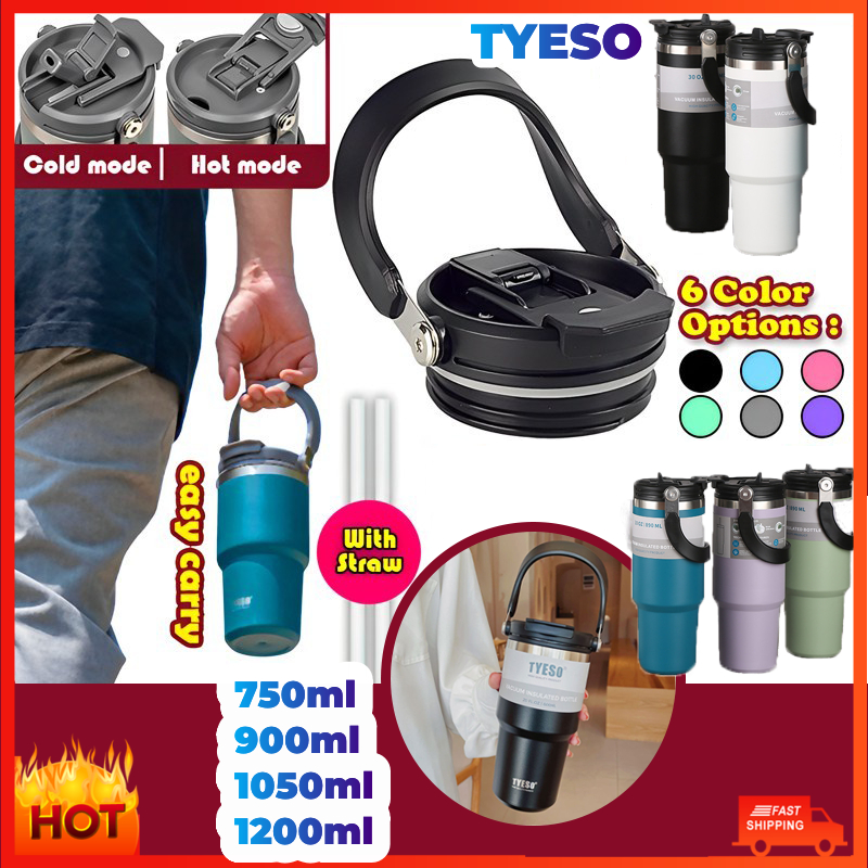 Original Tyeso Vacuum Insulated Tumbler Keep Warm And Cold Thermoflask ...