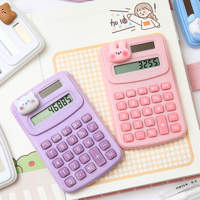 Cartoon Cute Calculator Fashion Mini Portable Small Calculator | Shopee ...