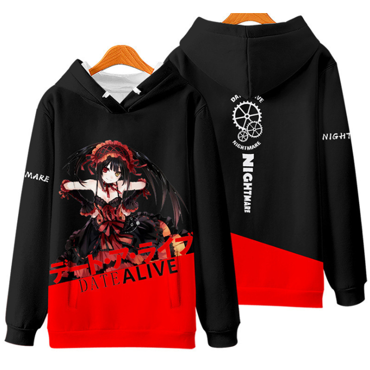 New Anime DATE A LIVE Tokisaki Kurumi Hoodie Japanese Men s Fashion Women s Loose 3D Printing Sweater Unisex Casual Long Sleeve Hooded Jacket Top Cosplay Shopee Malaysia