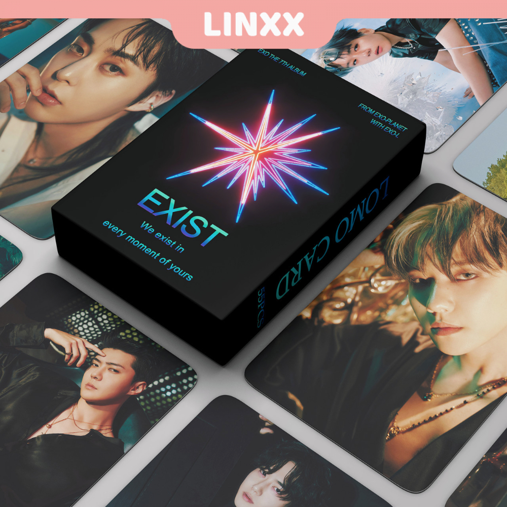 LINXX 55 Pcs EXO EXIST Album Lomo Card Kpop Photocards Postcards Series Shopee Malaysia