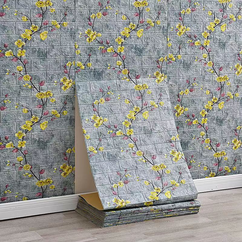 wallpapers Adhesive Wall paper Dinding 3D Wallpaper Brick Foam Stickers