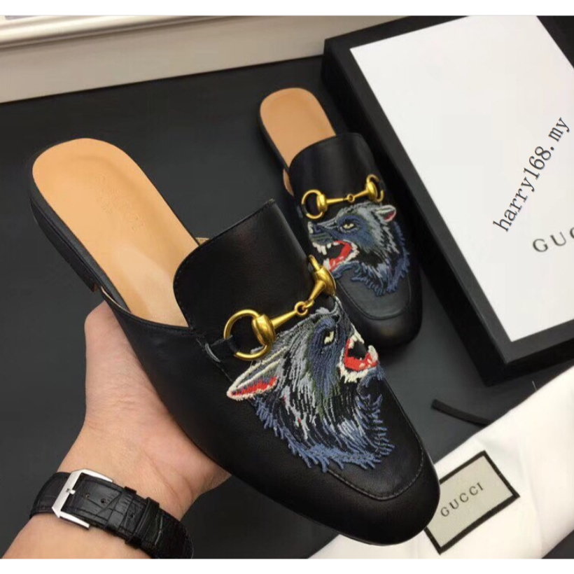 Gucci wolf slippers outlet