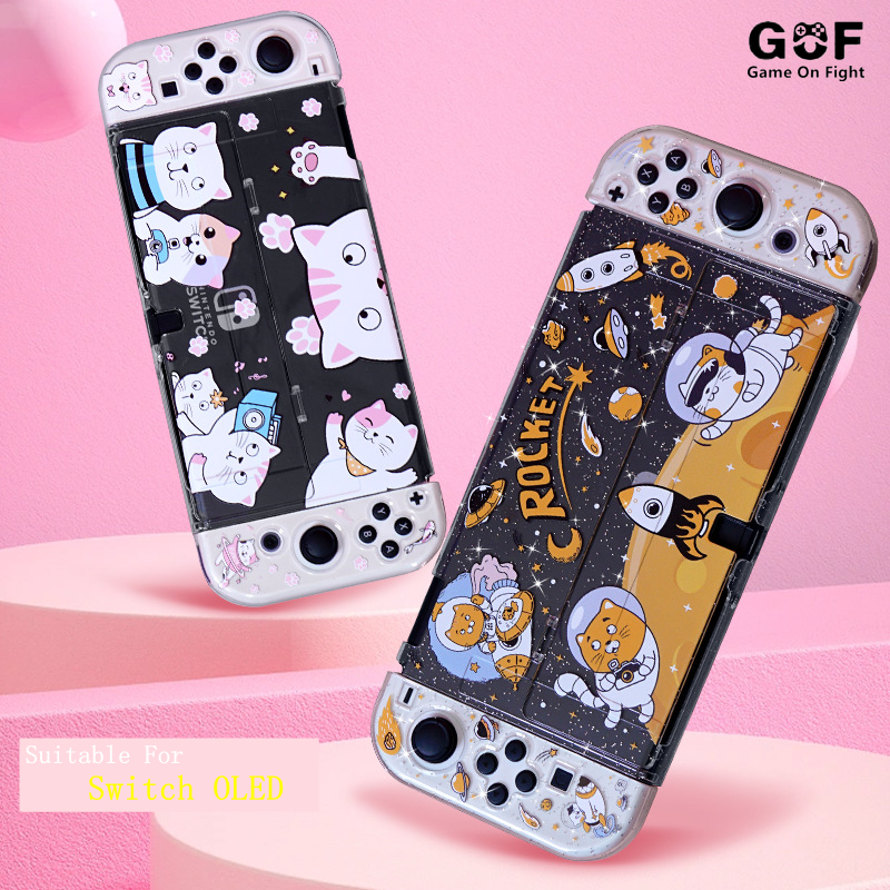 Nintendo Switch OLED Case Crystal Soft Case NS OLED Hard case PC + TPU ...