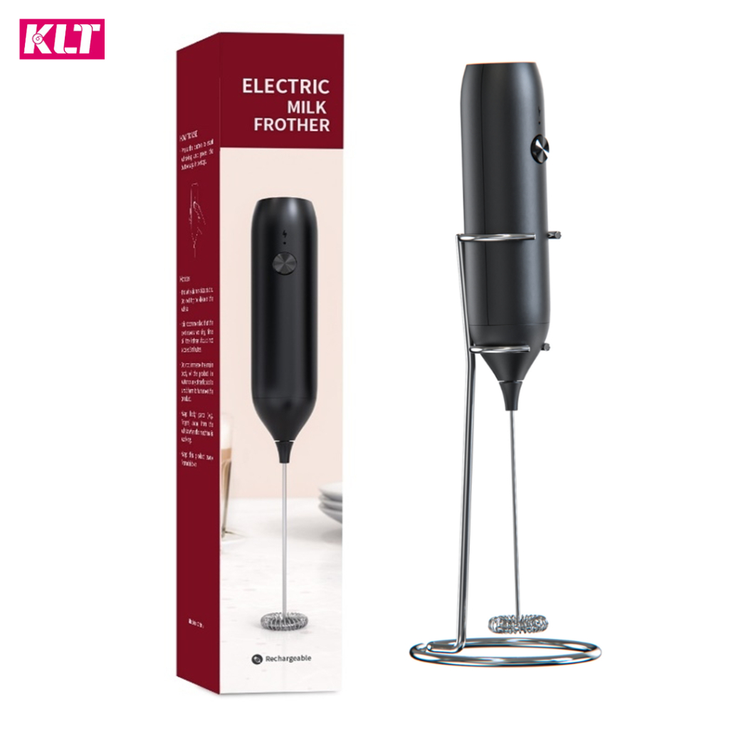 Cliton Electric Milk Frother with Stand Efficient Mixing Food Grade