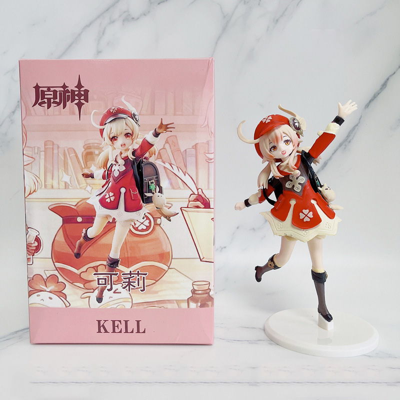 16cm Genshin Impact Anime Figure Klee Suzie Yeung Spark Knight Cute Cake  Decoration PVC Action Figures Model Collection Dolls Toys Gifts