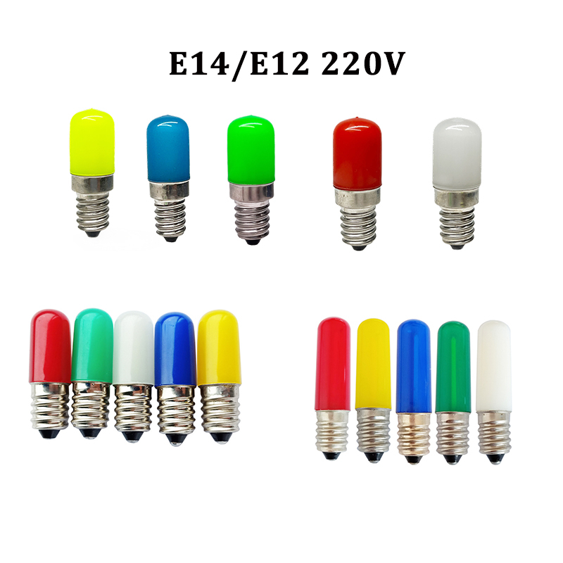 2W Color LED Refrigerator Bulb Filament Red Light Yellow Blue Green ...