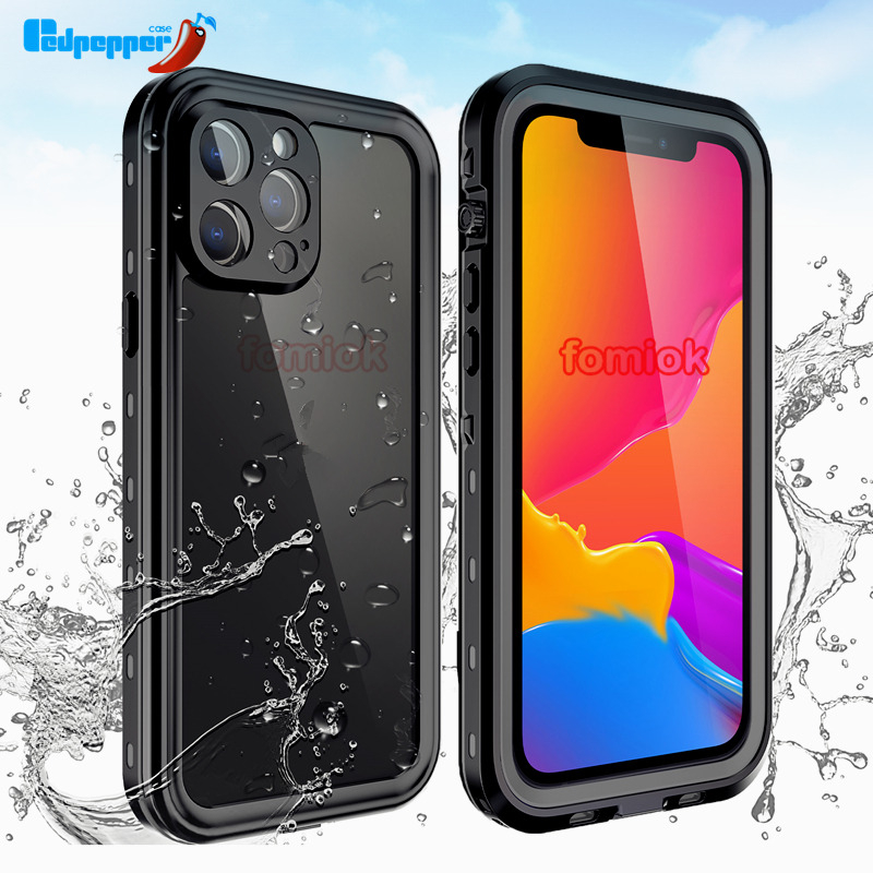 [Redpepper] Professional Underwater IP68 Waterproof Phone Case for iPhone  15/14/13/12/11 Pro XS Max XR 360 Full Protection Cover