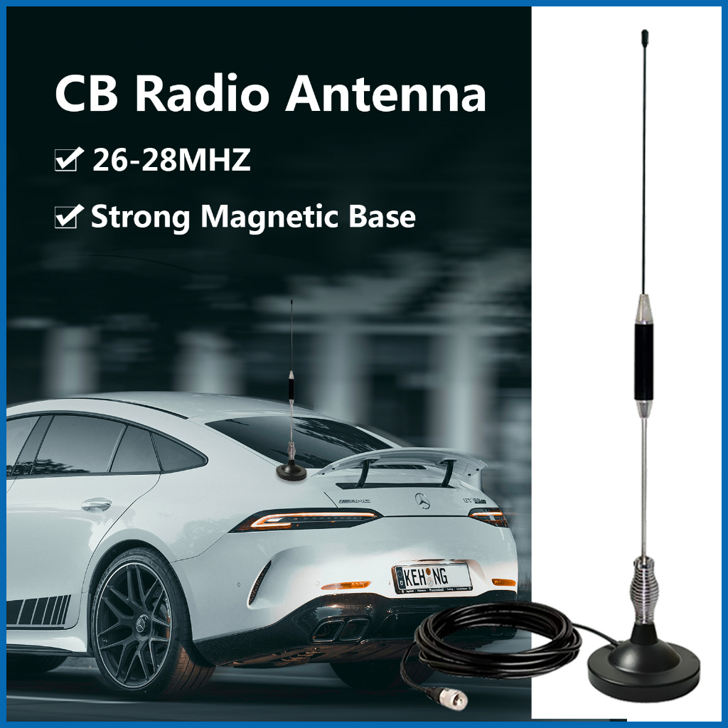 Mhz Cb Radio Antenna Car With Heavy Duty Magnet Mount For Mobile Car Fishing Boat Shortwave