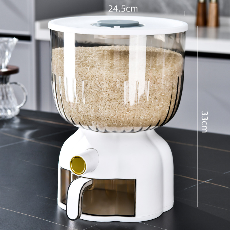 Ready Stock Rice Bucket White Moisture-proof Sealed Container Food ...