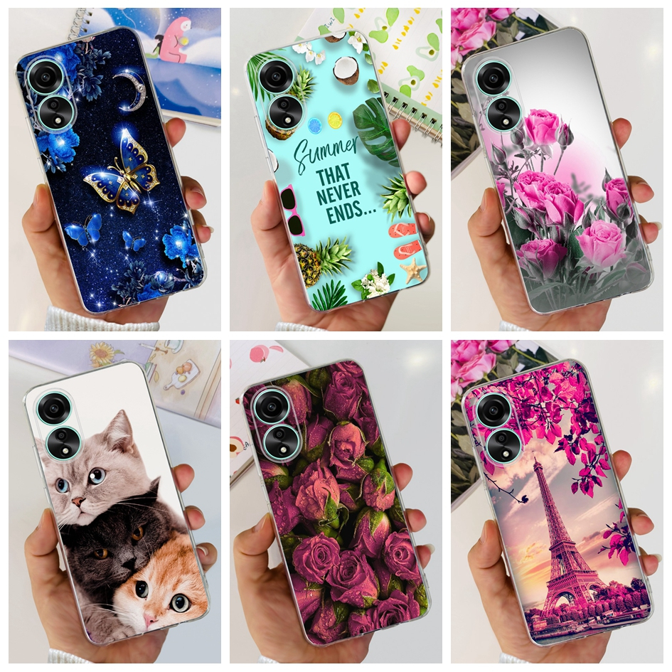 Case For Oppo A79 5G Back Cover Cute Cartoon Pattern Matte