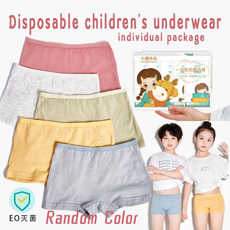 Disposable Children's Underwear Boxer Boys And Girls Pure Cotton Boxer