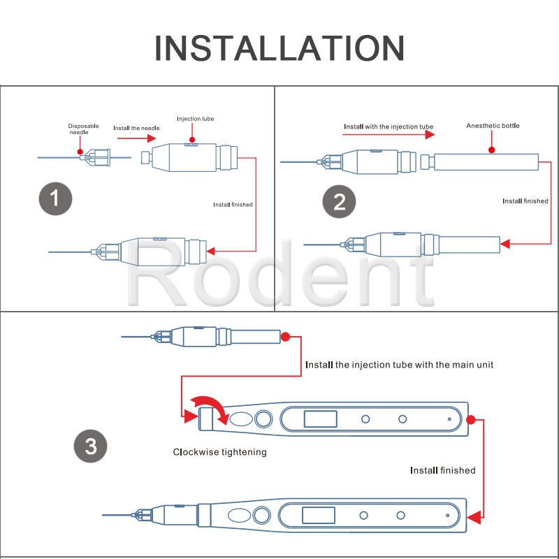 Dental Anesthesia Syringe Painless Electric Wireless Local Anesthesia ...