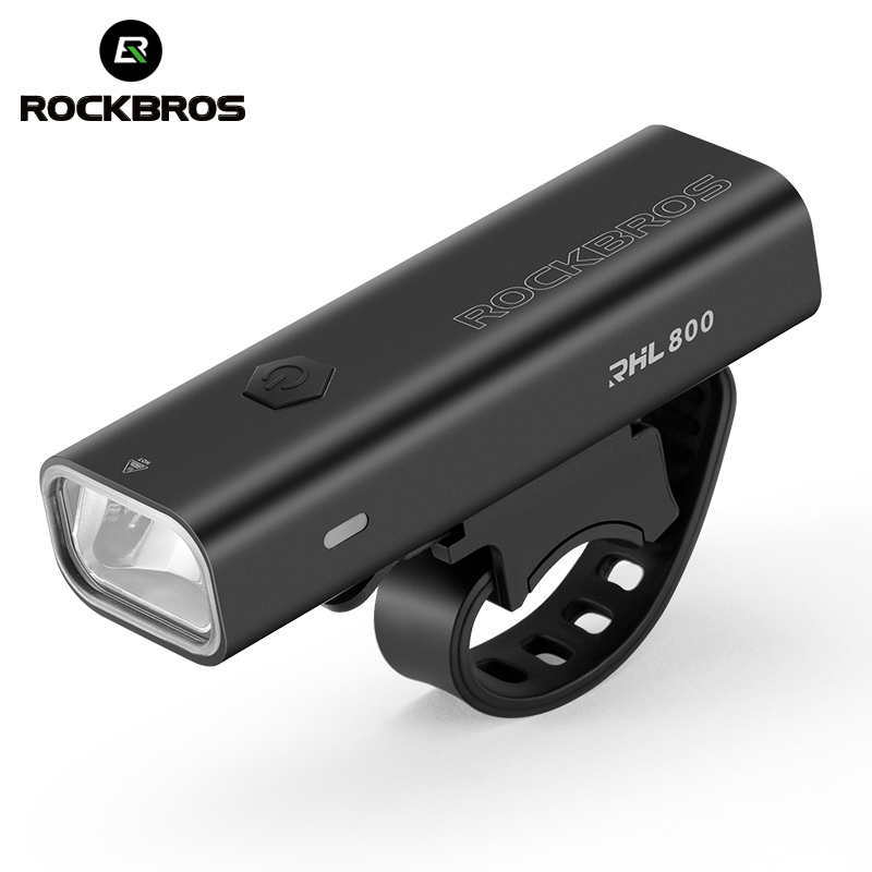 ROCKBROS Bike Light 800 Lumen IPX6 Waterproof Rechargeable 3000mAh High