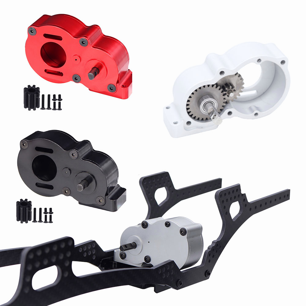 LCG Aluminum Center Gearbox Transmission For SCX10 SCX10 II RC Crawler Cars - Titanium Upgrade