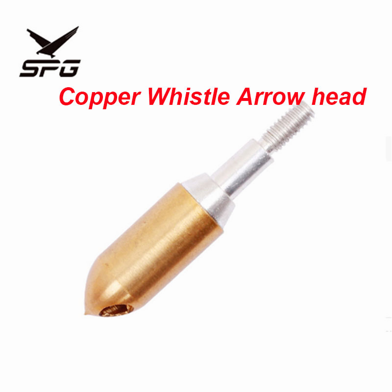 Archery 100 grains arrow head copper whistle arrow head archery