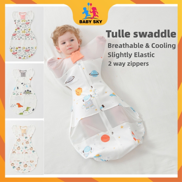 Tulle Breathable baby Sleeping bag lace Baby Sleep Sack cotton