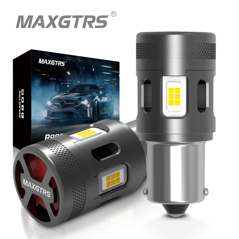 382 P21w Led Indicator Amber Ba15s Upgrade Light Bulbs Turn Signal 1156 Car Bulb - View #2