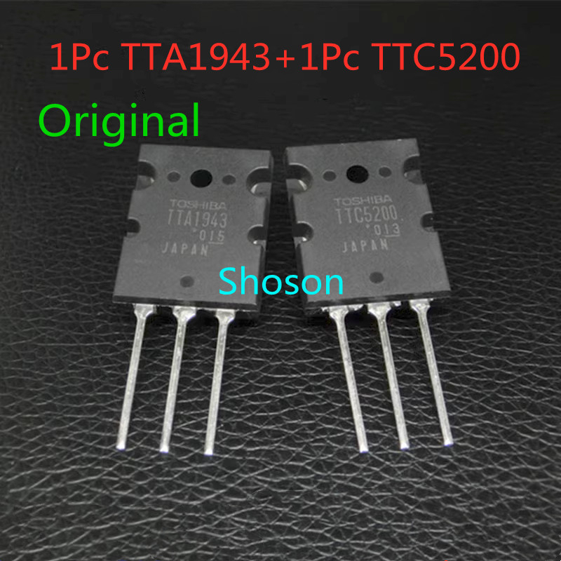 2 pcs TTA1943 TTC5200 TO-3PL A1943 C5200 Original high-power amplifier