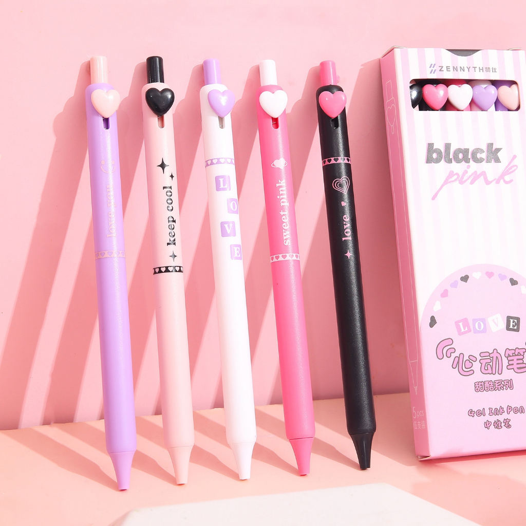 Stress Relief Pens 0.5MM BLACK INK Gel Pen Smooth Writing Ballpoint Pen ...