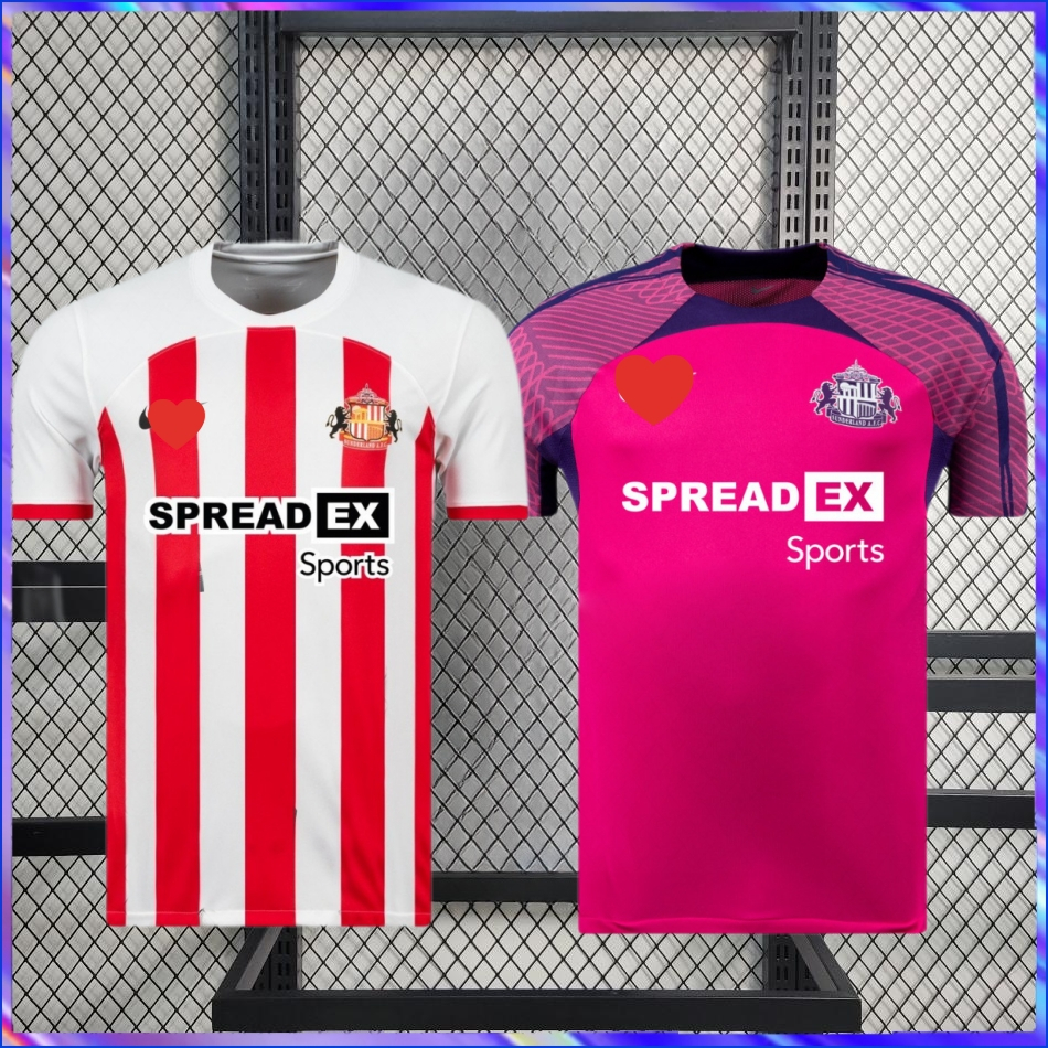 23/24Sunderland home and away kit men's football shirts Shopee Malaysia