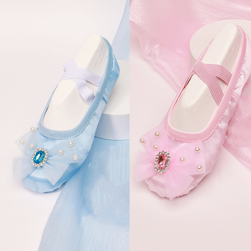 Size 2439 Ballet Shoes Girls SoftSoled Ballerina Dancing Shoes Dance