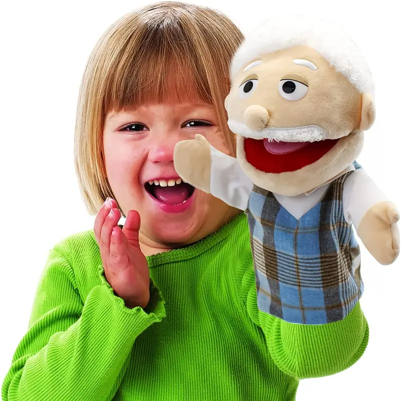 13.4''/34cm MultiEthnic Family Hand Puppets Perfect for Kids Role