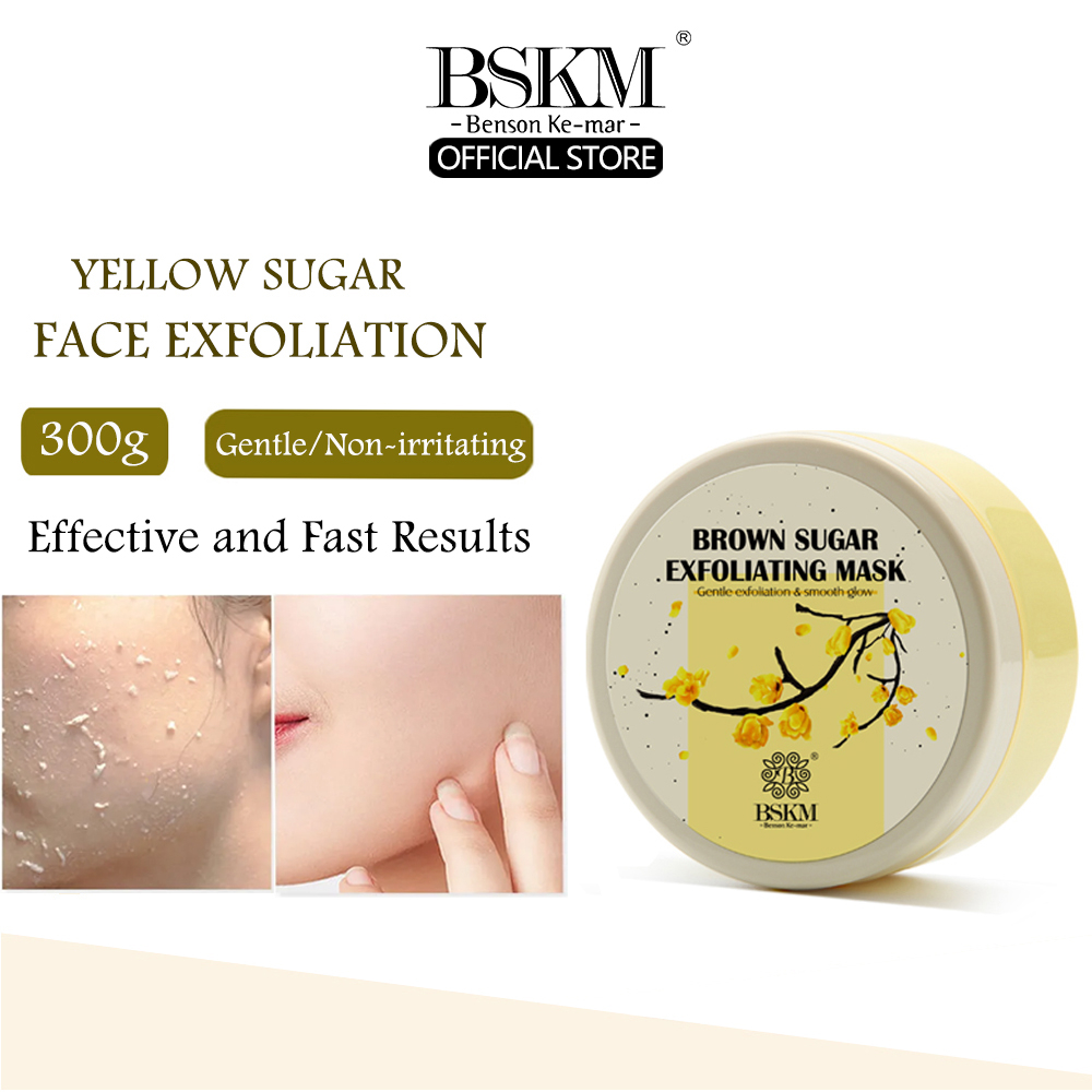 BSKM 300g Facial Exfoliating Gel Body Scrub Peeling Deep Cleansing Remove Dead Skin Blackhead