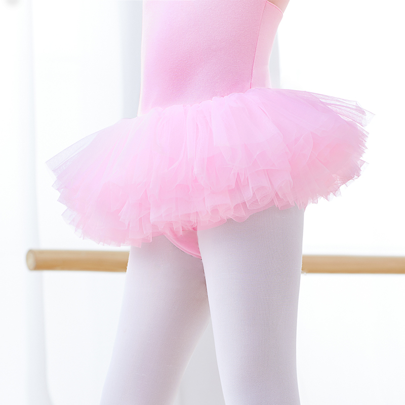 Ballet Skirt Kids Girls Stage Performance Dance Mini Tutu 6 Layers ...