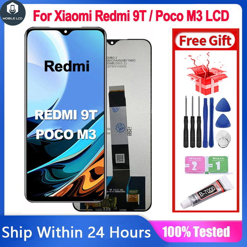 100 Tested Original Lcd Screen For Xiaomi Redmi 9t Xiaomi Poco M3 Lcd Display Touch Screen 1198