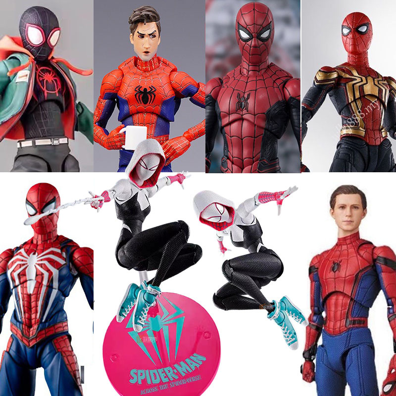 SHF Spider Man Articulado Marvel Miles Morales Peter B Parker Action ...