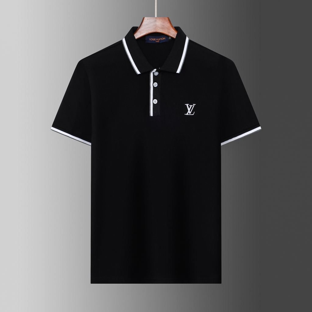 LV LOUIS VUITTON men's jersey cotton short sleeve polo shirt tee top S-XXXL  GY073