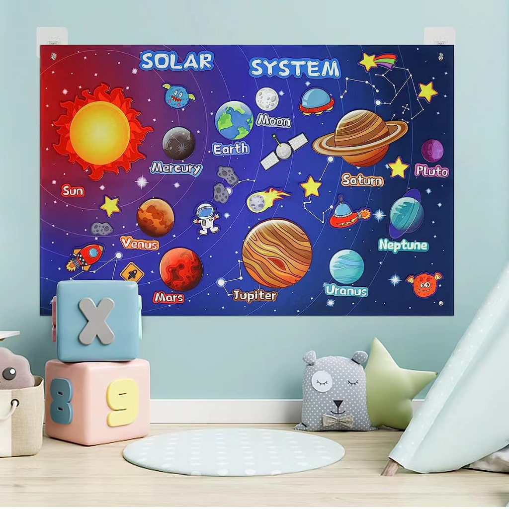 Solar System Planets Toys Felt Flannel Board Story Set for Kids ...