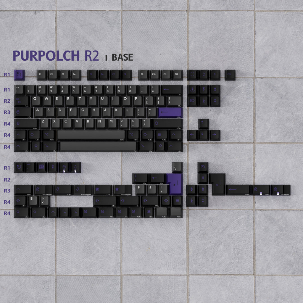 KBDfans PBTFANS PURPOLCH R2 Keycaps | Shopee Malaysia