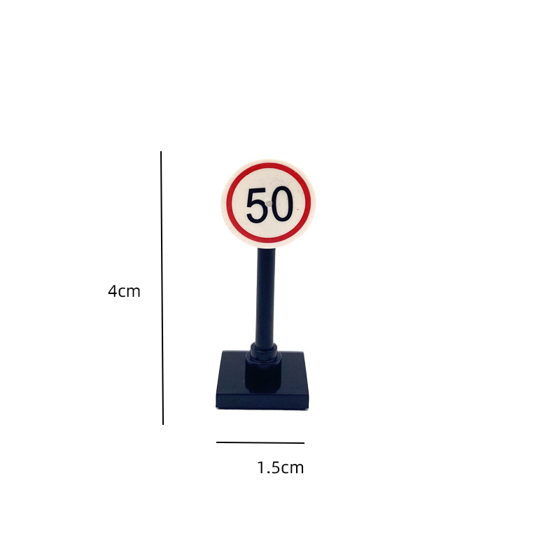 Traffic Road Sign Block Brick City Street View Accessories Direction ...