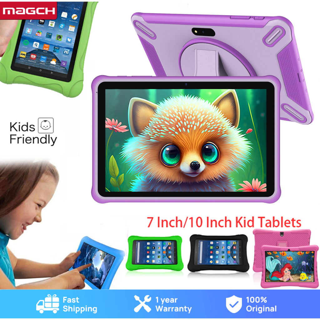 MAGCH 10 inch/7 inch Kids Tablet for learning kids educational tablet  android original 2023 5000mah 6+64G WiFi,Dual Camera,  Educational,Games,gifts