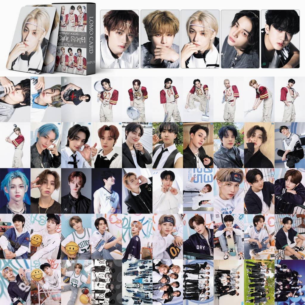 LINXX 55 Pcs Stray Kids ATE Lose My Breath Magic Schoo Album Lomo Card ...