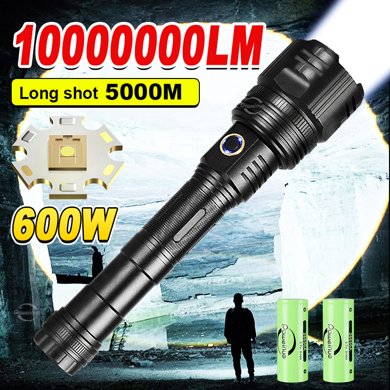 1000000 lumens lampu suluh led terang jarak jauh 50000 kepala touch ...