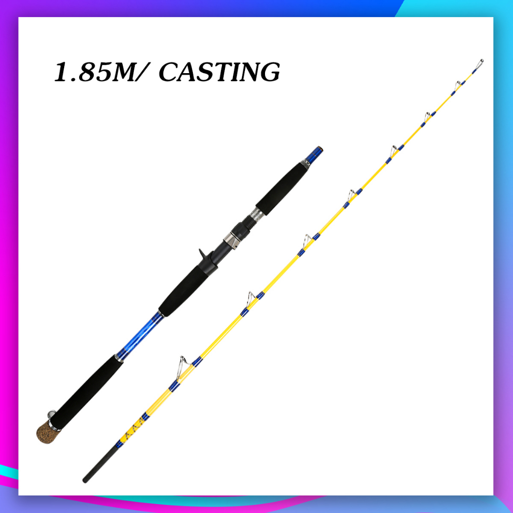 1.6M/1.7M/1.85M 【50350g/1540lb】Old Captain Solid rod heavy fishing
