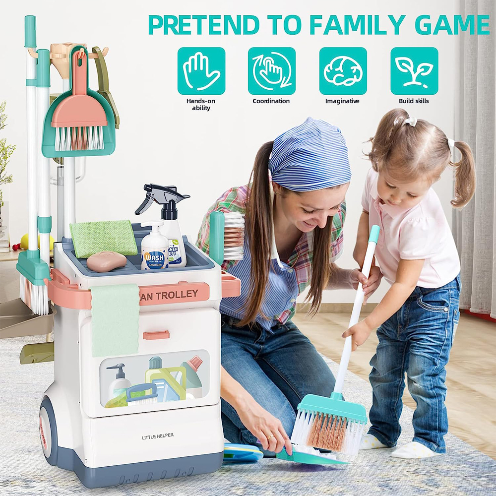 Interactive Learning Kids Cleaning Set for Toddlers Complete 20Piece