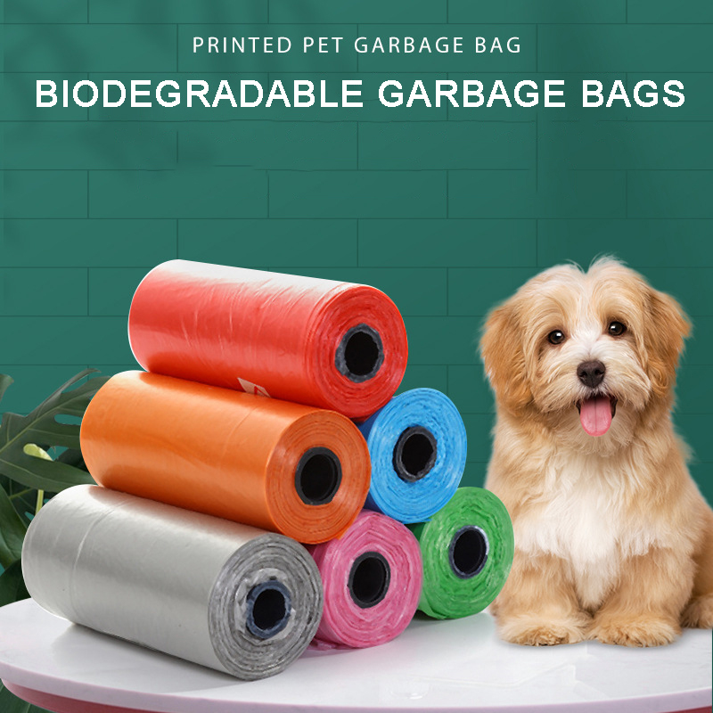 Pet Garbage Bag Dog Poop Picking Bag Degradable Continuous Roll Type